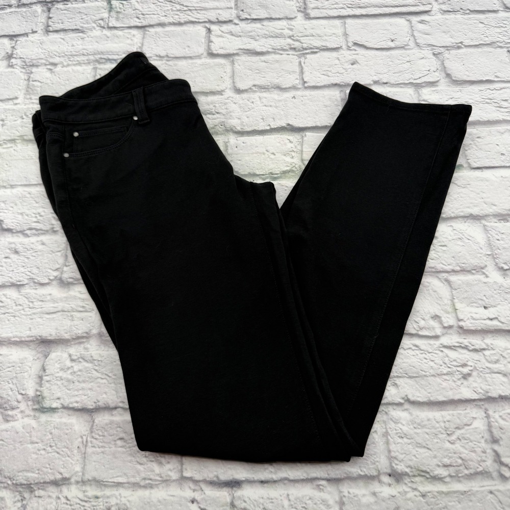 Ann Taylor Womens Black Straight Leg Pants Business Casual Size 6